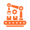 industrial robotic arm arranging packages on conveyor belt with automation technology involved in 14 efficient processes